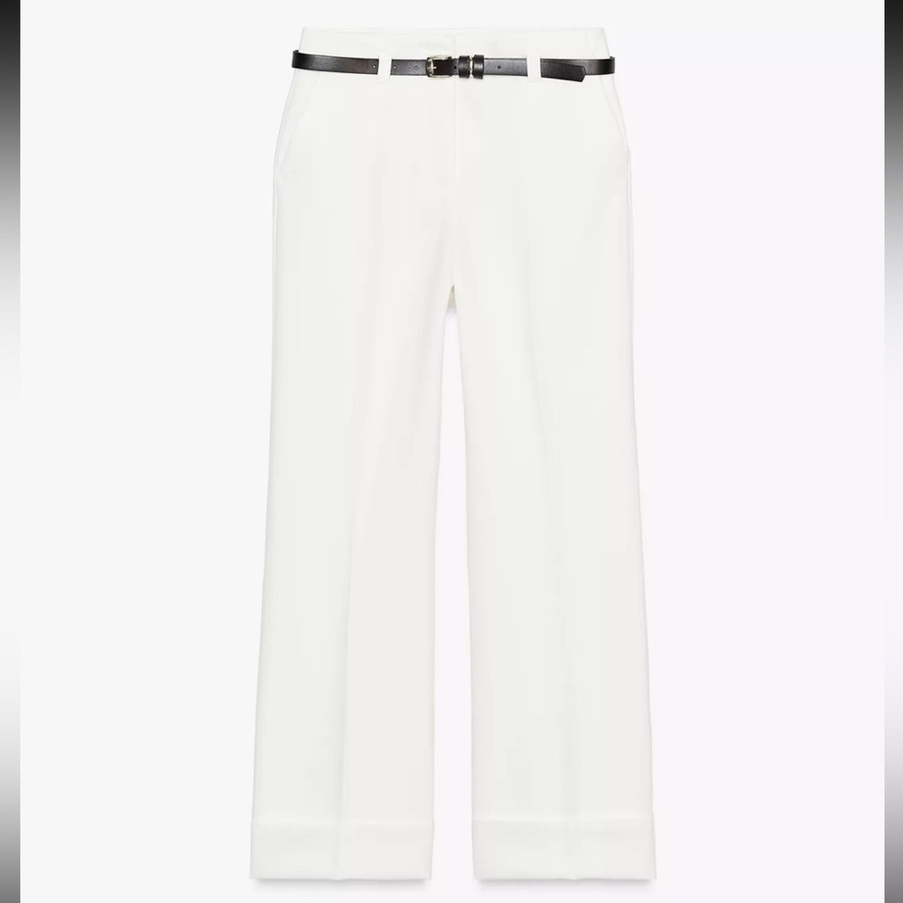 Zara Cream Wide Leg Women's Pants